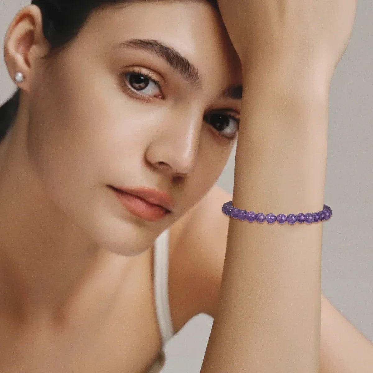 Natuurstenen Armband 6mm Kralen - Unisex Kristal & Edelsteen Armband