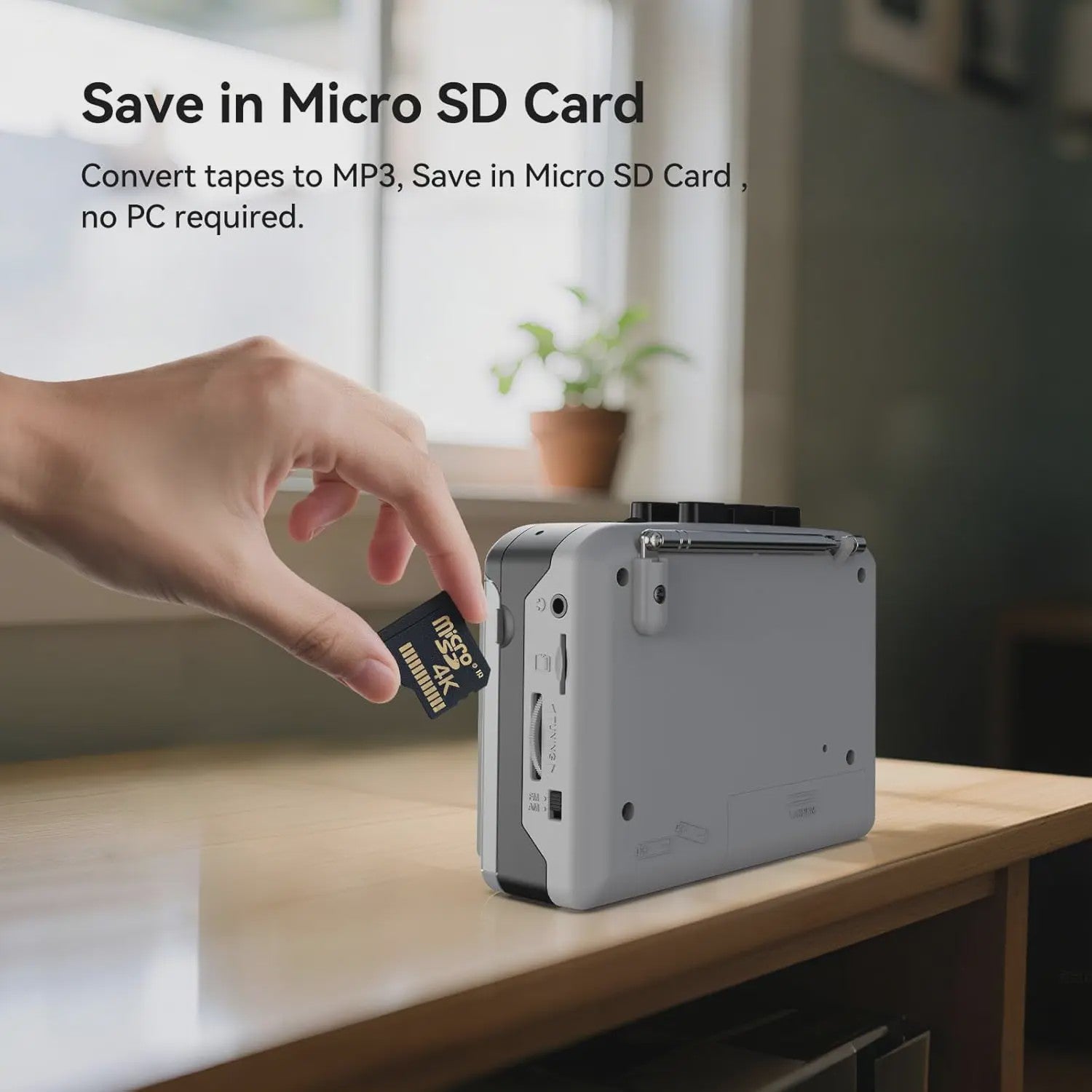 EZCAP234 Cassette naar MP3 Converter: Speel tapes af, neem radio op en luister naar AM/FM