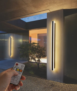 Moderne LED Wandlamp Buiten - Waterdicht IP65, Dimbaar met Afstandsbediening - Villa & Tuin Verlichting