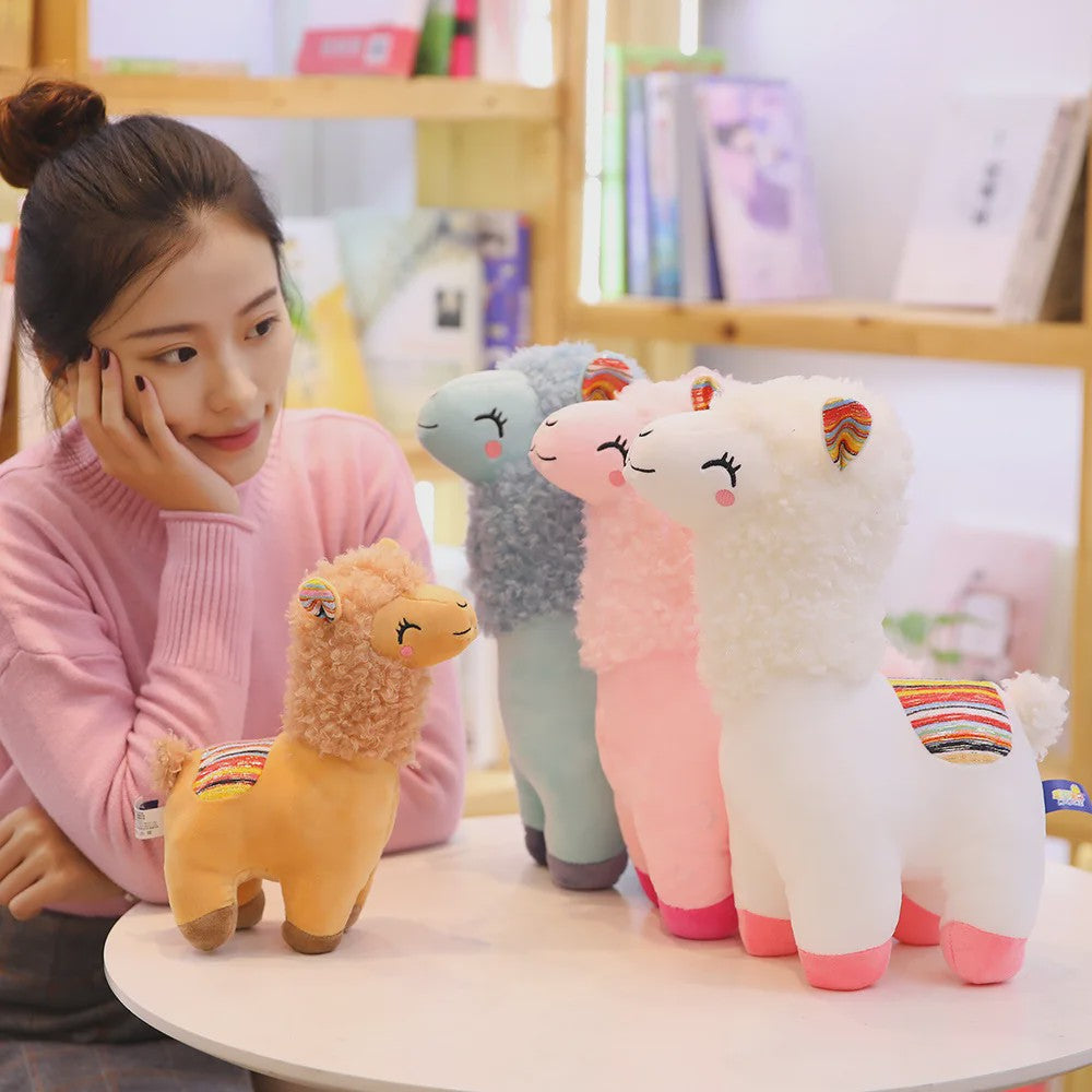 Schattige Alpaca Lama Pluche Knuffel - 25cm Zacht Speelgoed voor Kinderen en Decoratie