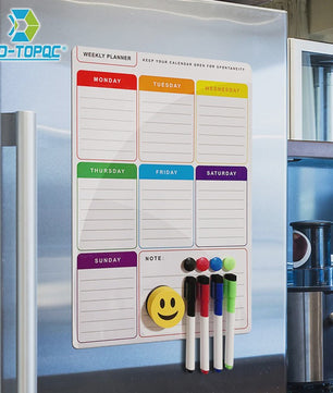 Flexibel Magnetisch Weekplanner Whiteboard A3 - Ideaal voor Koelkast & Kantoor