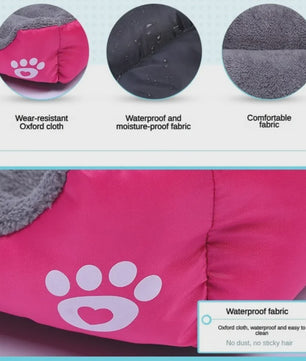 Zacht Hondenkussen Vierkant XL - Warm & Wasbaar Hondensofa voor Medium/Grote Honden & Katten