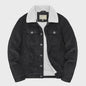 Herfst/Winter Corduroy Heren Jas - Warm & Casual Winddicht met Sherpa Voering