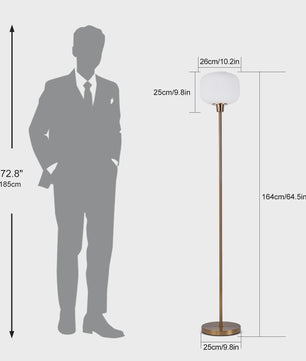 Stijlvolle Sfeer Plafondlamp met Bolvormige Glazen Kap - 160 cm