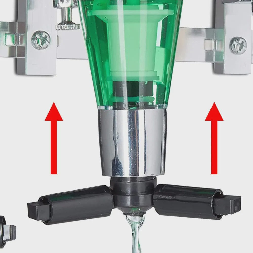 Wandmontage Drankdispenser voor 4 Flessen - Bar Accessoire