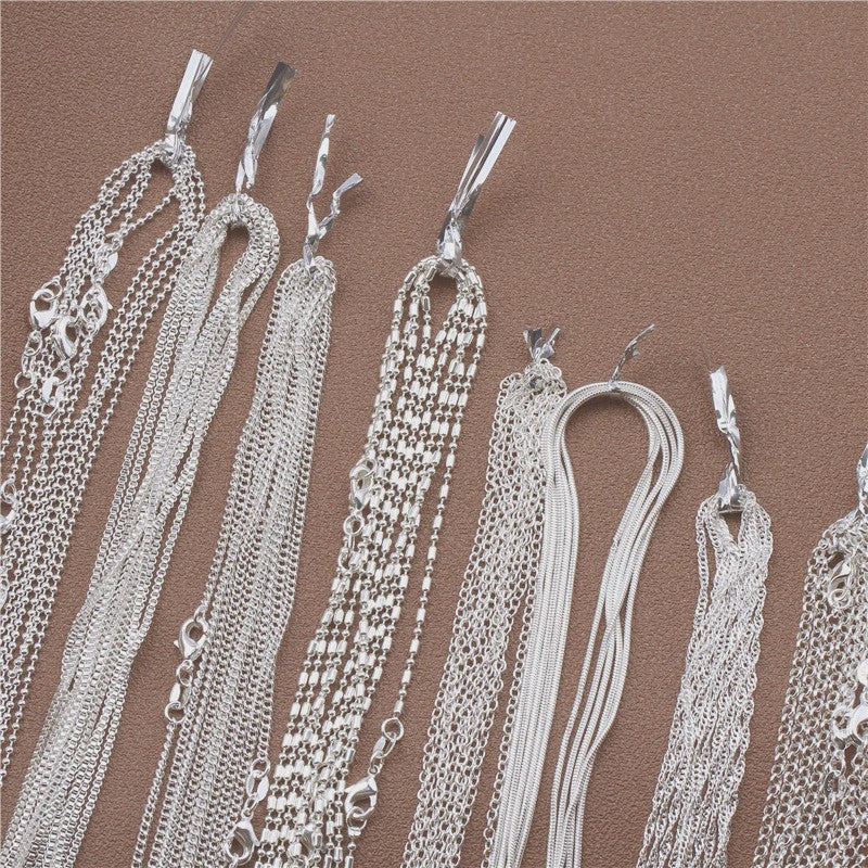 925 Sterling Zilveren Kettingen: Rolo, Figaro & Meer (16-30 Inch)