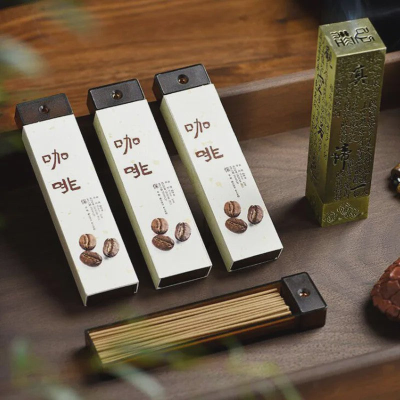 Natuurlijke Geurstokjes Set: Koffie, Groene Thee & Fruitgeuren voor Huiselijke Aroma