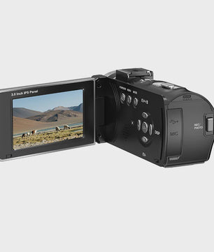 ORDRO Z36 4K Videocamera met 18x Digitale Zoom, Nachtzicht & 64MP - Vintage Vlog Camera