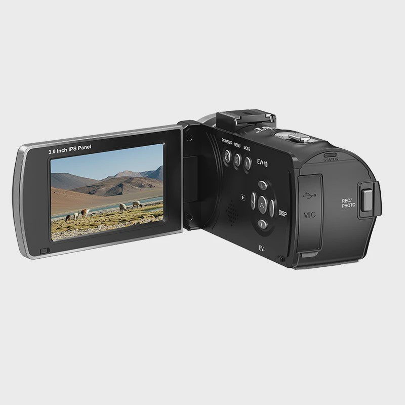 ORDRO Z36 4K Videocamera met 18x Digitale Zoom, Nachtzicht & 64MP - Vintage Vlog Camera