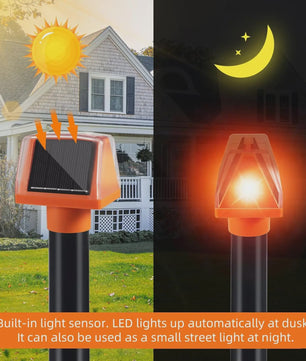Solar Aangedreven Ongedierteverjager Mollen & Slangen - Waterdicht met LED & Buzzer