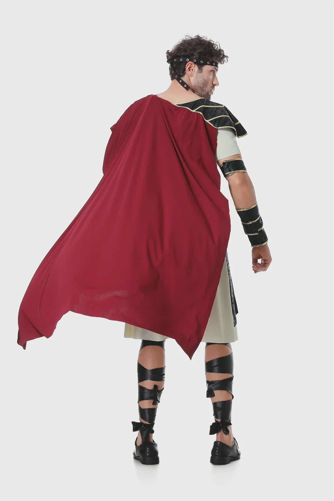 Romeinse Gladiator Kostuum voor Mannen - Middeleeuwse Ridder Verkleedkostuum voor Carnaval & Halloween