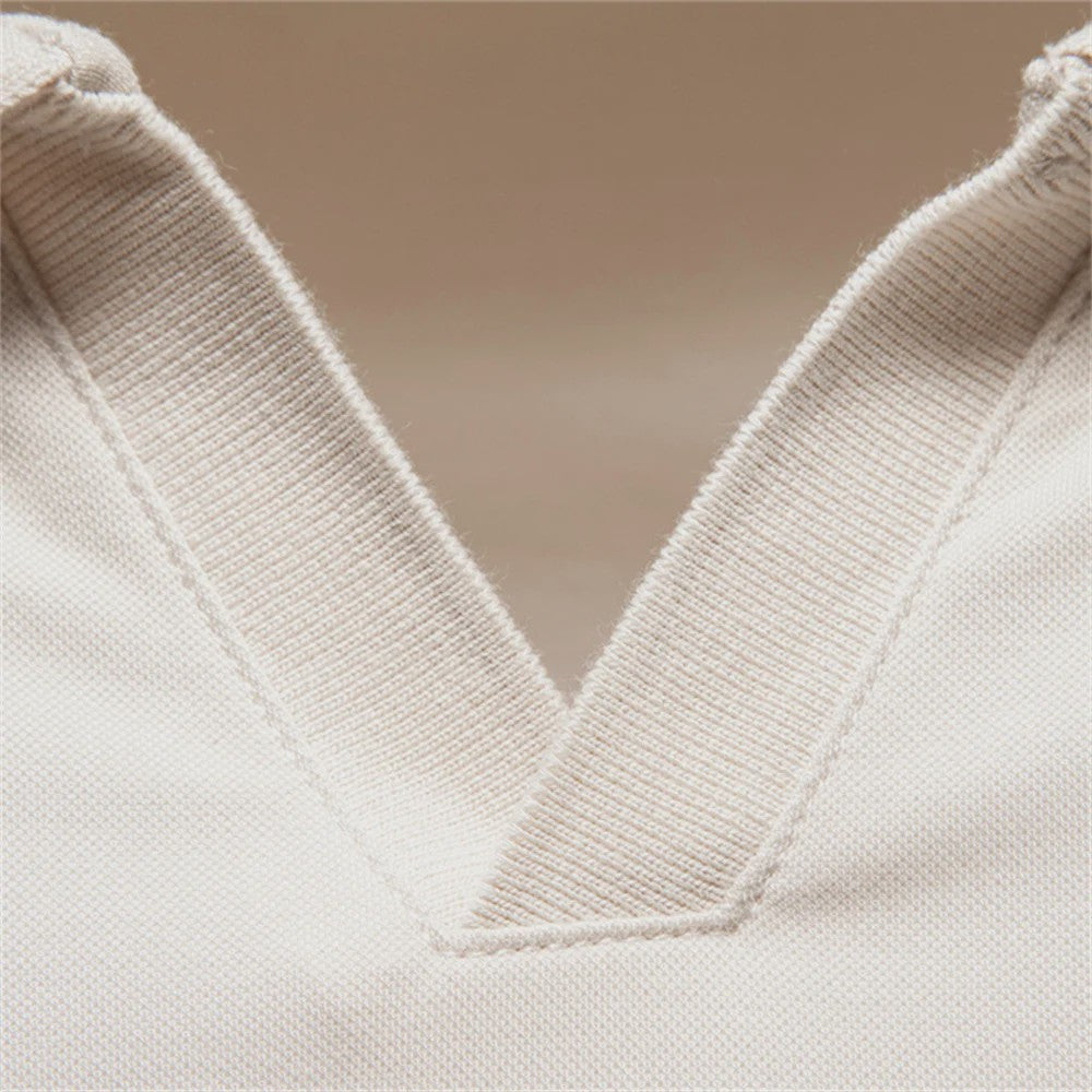AIOPESON Heren Polo Shirt - Ademend, Zijdezacht & Stijlvol 'Old Money' Design