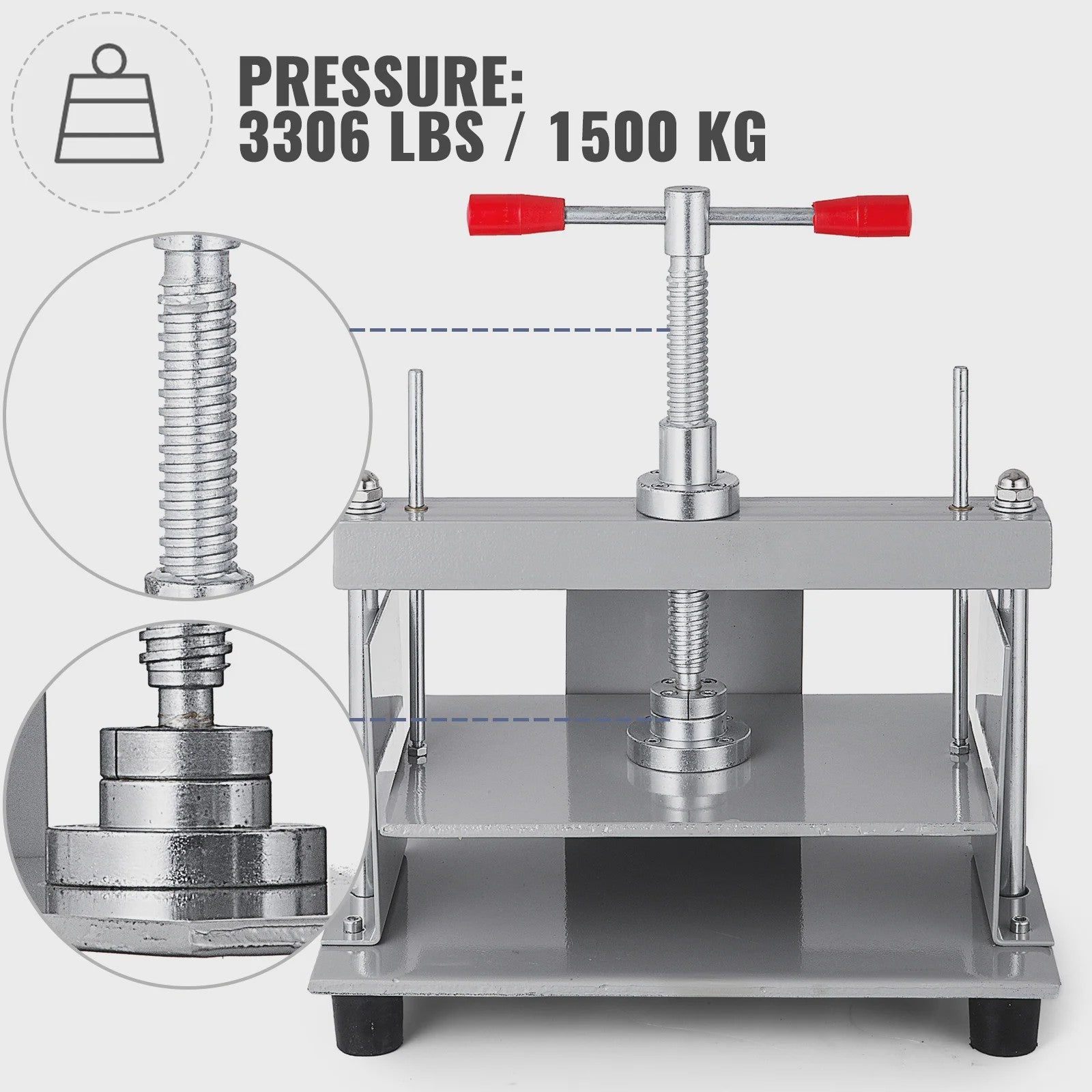 Handmatige Papierpers Machine 30.5x22 cm - Robuust Staal voor Boekbinden & Papierproductie