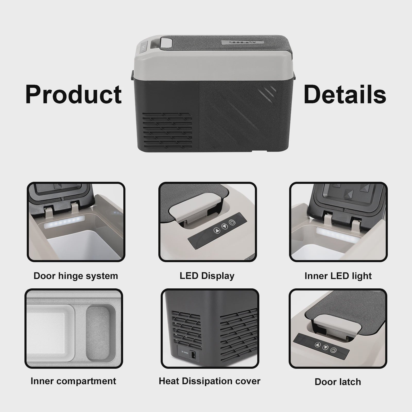 Alpicool KCF15 15L Draagbare Compressor Koelbox - Ideaal voor Auto, Camping & Reizen (12/24V)