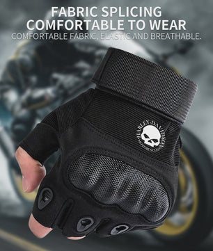 Lederen Motorhandschoenen met Carbon Fiber Bescherming - Veilig Rijden & Touchscreen Compatibel