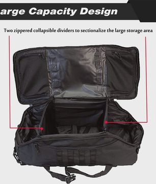 45L Outdoor Rugzak - Molle Tactische Duffel Bag voor Sport, Hiking & Reizen