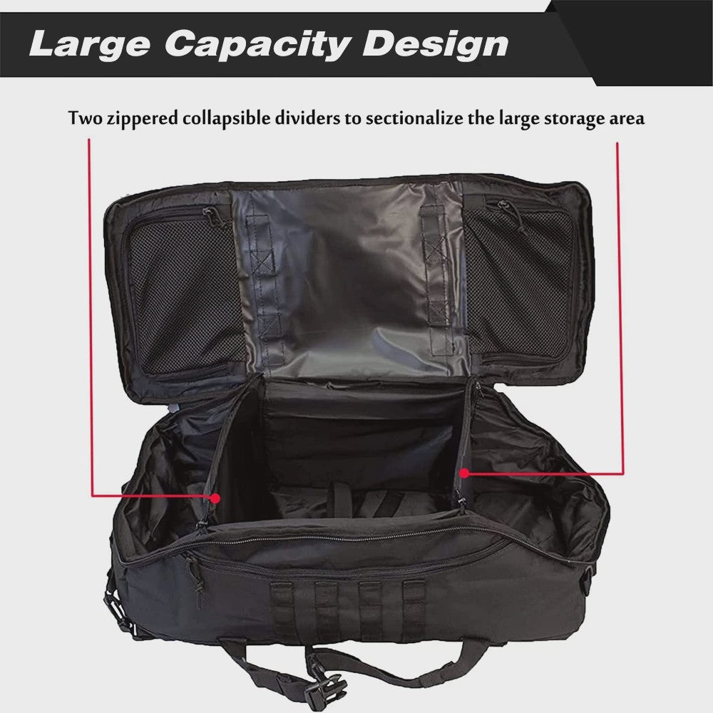 45L Outdoor Rugzak - Molle Tactische Duffel Bag voor Sport, Hiking & Reizen