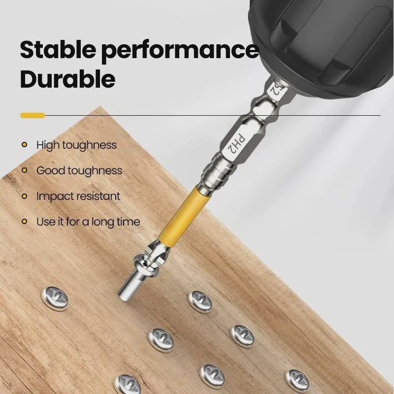 PH2 Magnetische Schroefbit Set - Anti-slip & Hoge Hardheid - Diverse Lengtes (25-150mm) - S2 Staal