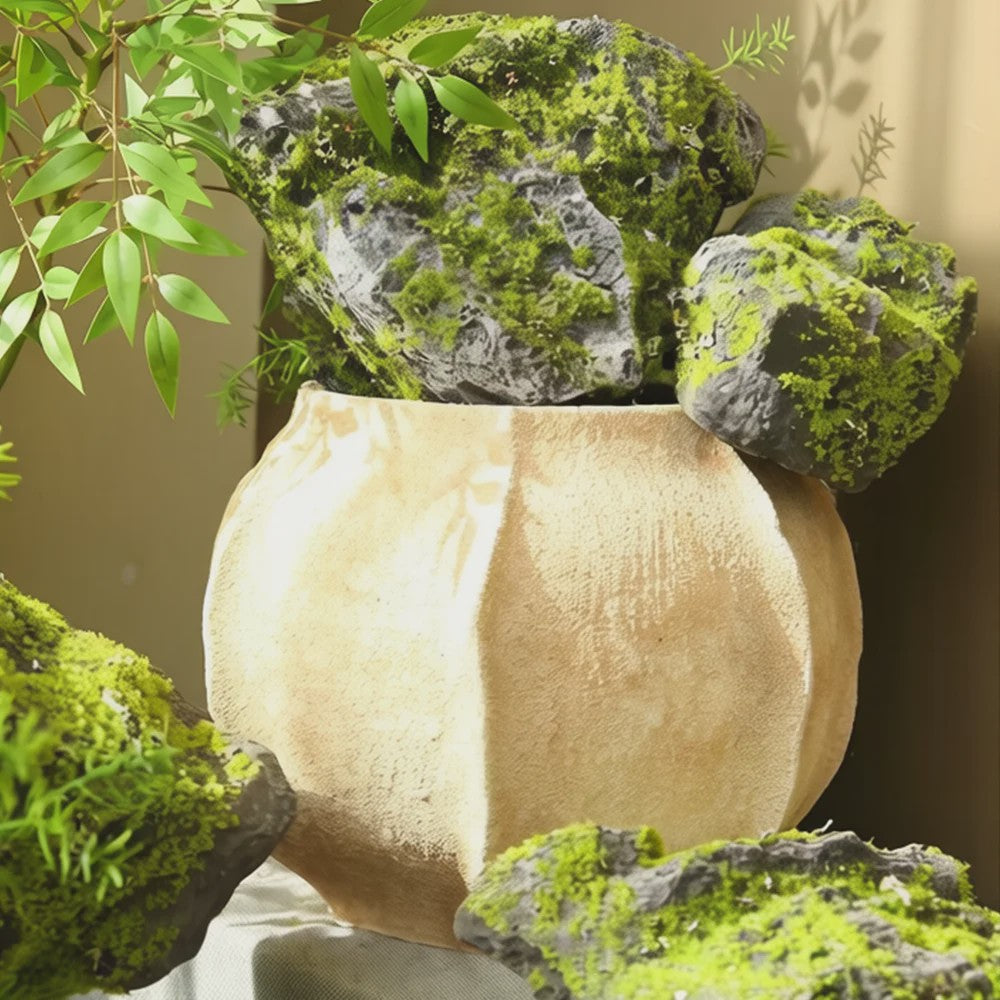 Realistische Gesimuleerde Mos Steen - Decoratieve Kunst Rots voor Tuin en Landschap