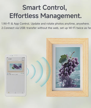 Bigme F7 Pro 7.5" Kleuren E-ink Fotolijst - WiFi Smart Display met Kalender & AI Beeldcreatie