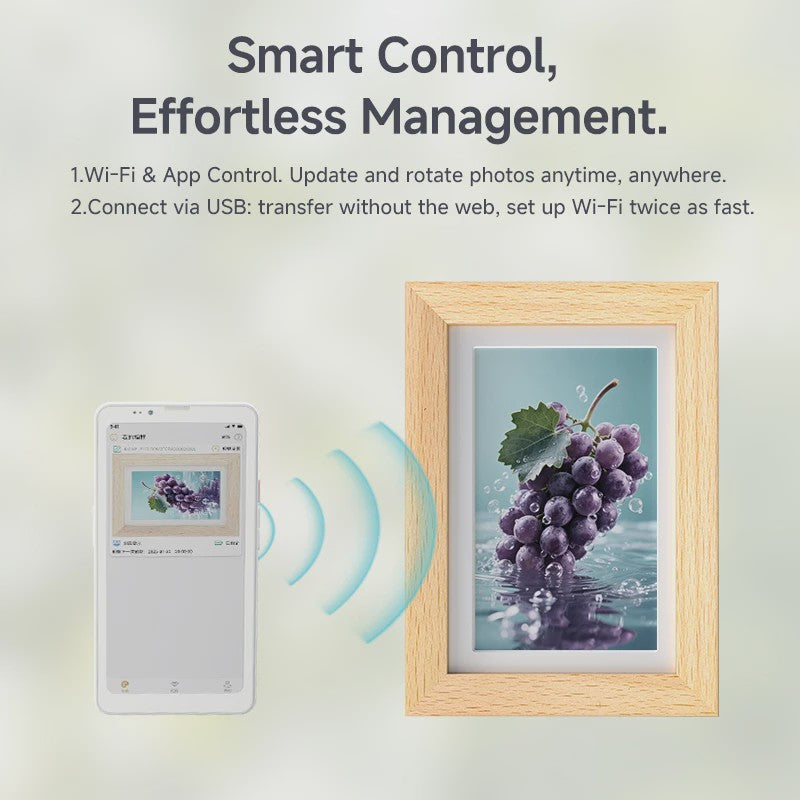 Bigme F7 Pro 7.5" Kleuren E-ink Fotolijst - WiFi Smart Display met Kalender & AI Beeldcreatie