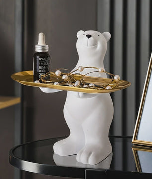 Creatieve Beren Opbergbakje met Plateau - Decoratie & Cadeau