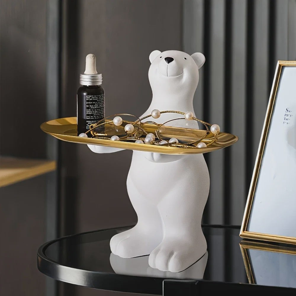 Creatieve Beren Opbergbakje met Plateau - Decoratie & Cadeau