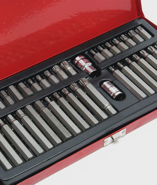 40-delige Torx Hex Spline Bit Socket Set met Werkhandschoenen en Opbergkoffer