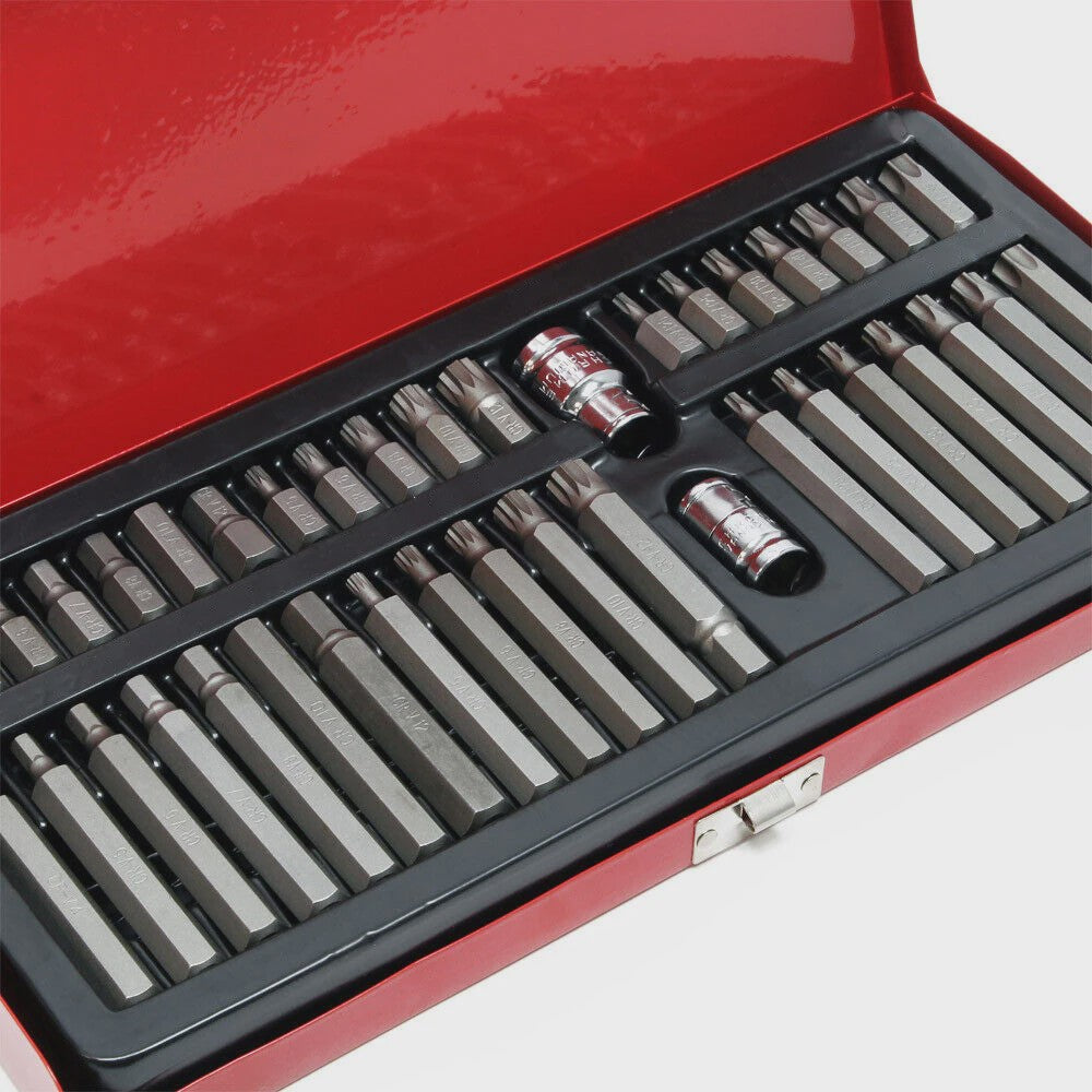 40-delige Torx Hex Spline Bit Socket Set met Werkhandschoenen en Opbergkoffer