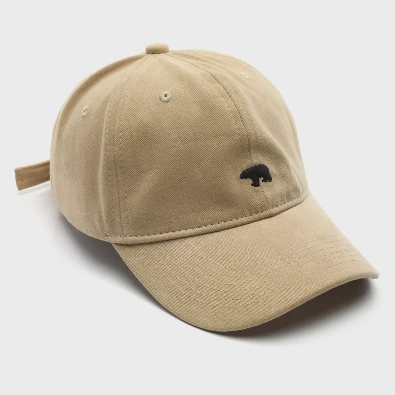 Unisex Katoenen Baseballpet met IJsbeer Embroidery - Zomer & Casual Stijl