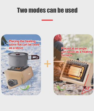 BRS-H23 Draagbare Tentkachel 1500W - Infrarood Verwarmer voor Camping & Buiten