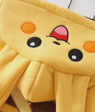 Schattige Pikachu Pyjama Romper voor Baby's en Peuters - Warm & Comfortabel