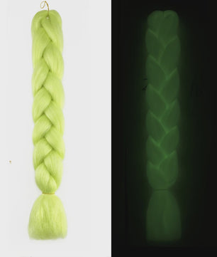 Neon Glow Braiding Hair Extensions - 24 Inch Jumbo Braid - Lichtgevende Kleuren
