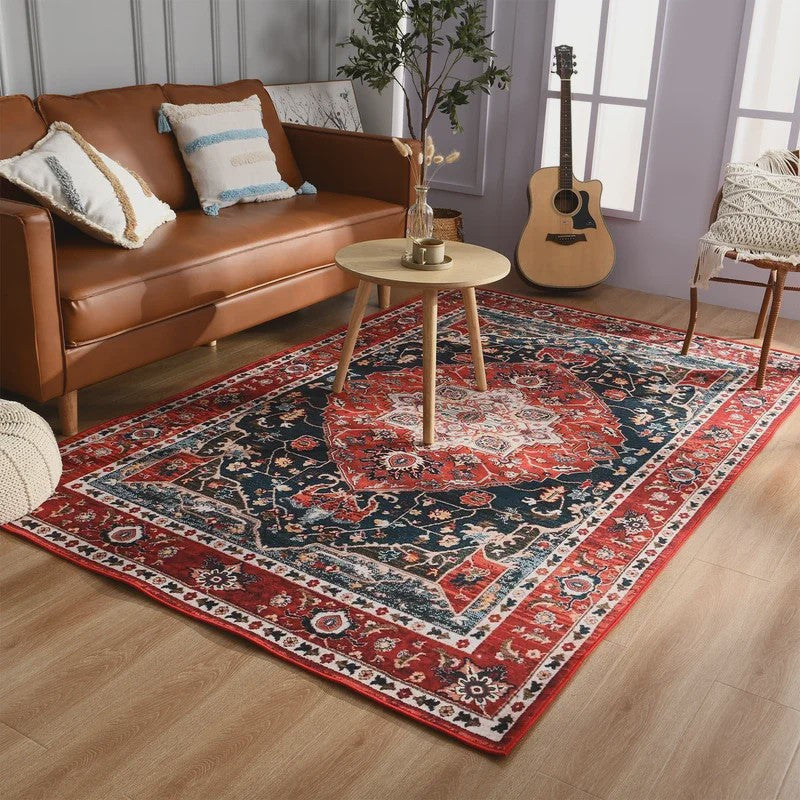 Vintage Perzisch/Turks Vloerkleed - Retro Ethnic Design voor Woonkamer & Slaapkamer