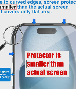 Gehard Glas Screenprotector voor iPhone 11 t/m 15 Pro Max - Krasbestendig & Schokdempend