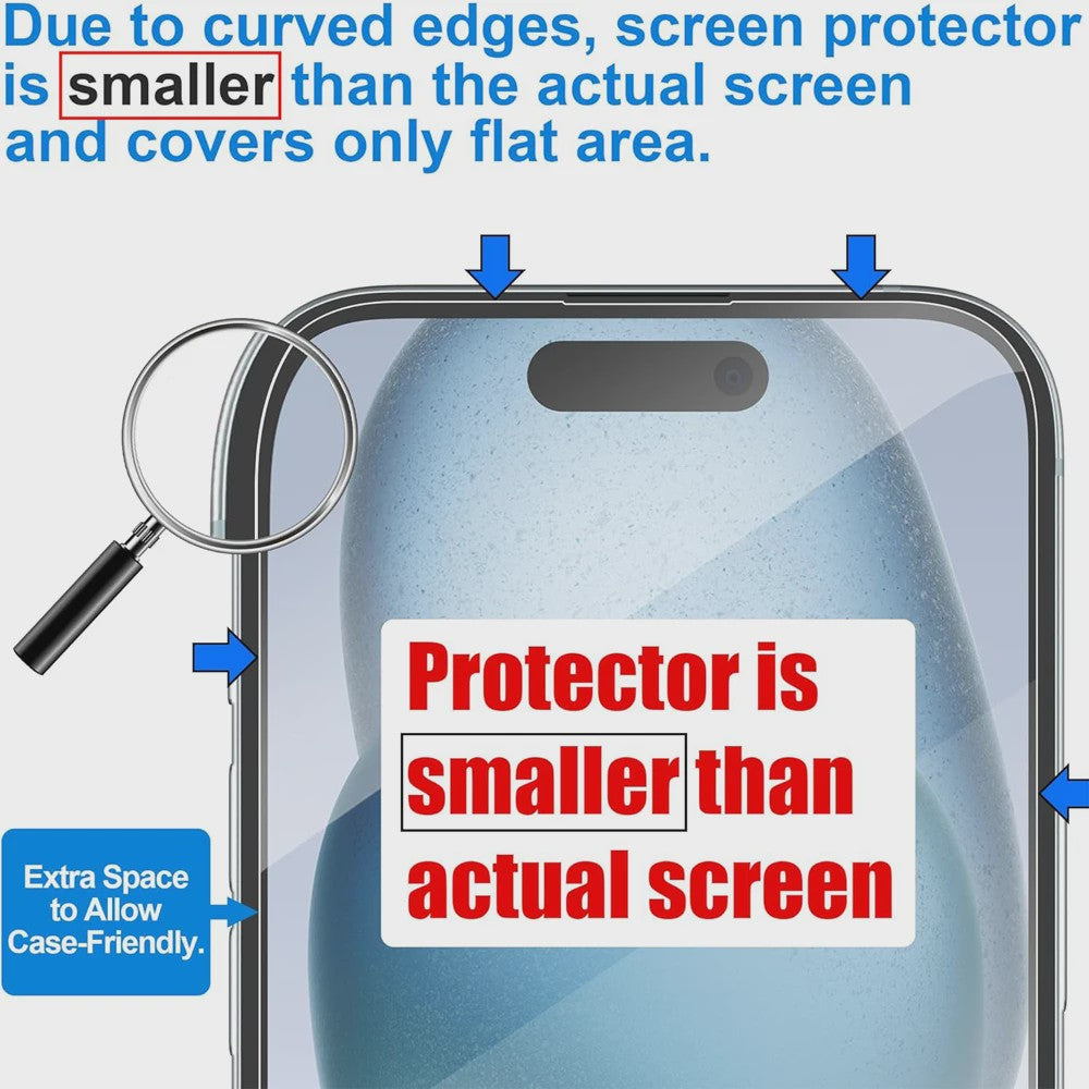 Gehard Glas Screenprotector voor iPhone 11 t/m 15 Pro Max - Krasbestendig & Schokdempend