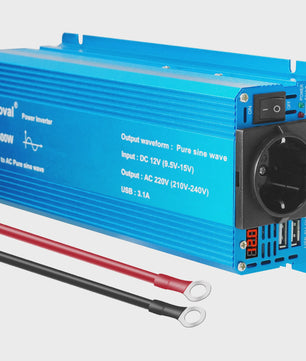 Pure Sine Wave Omvormer 12V DC naar 230V AC - 1500W tot 3000W met EU Stopcontact & USB