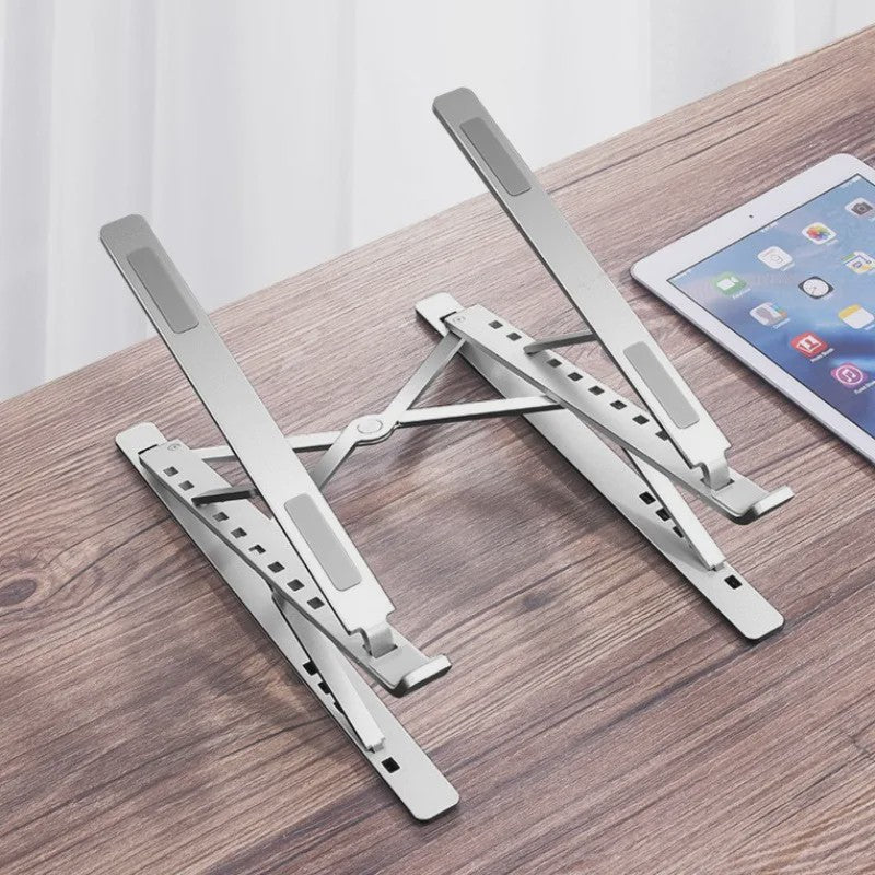 Verstelbare Aluminium Laptopstandaard - Opvouwbaar & Koelend