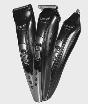 Kemei KM-1506 3-in-1 Oplaadbare Trimmer: Baard, Neus & Haar