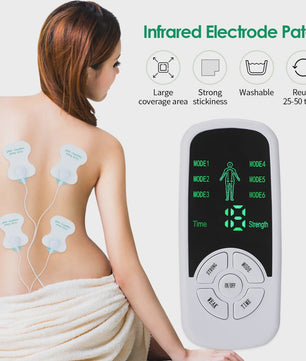 Digitale EMS Spierstimulator: Massageapparaat voor Rug, Nek & Lichaam met TENS