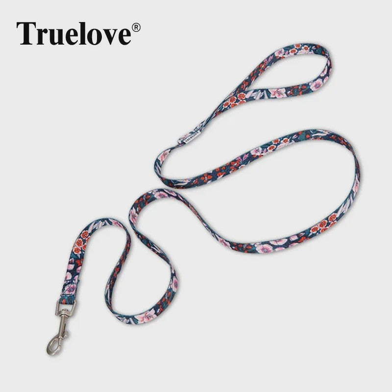 Truelove Hondenlijn Polyester Bloemenprint - Lichtgewicht & Duurzaam voor Training en Wandelen