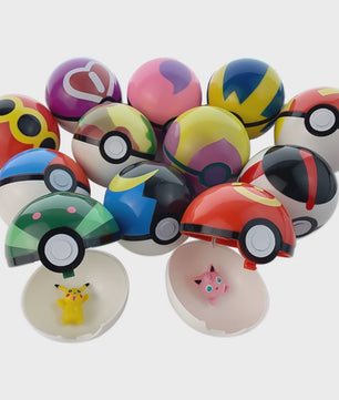 Set van 24 Pokemon Figuren - Diverse Stijlen, 2-3cm - Pikachu, Pokeball & Meer - Leuk Cadeau