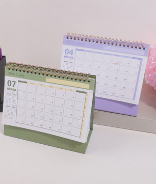 2027 Bureaukalender Maandkalender - Spiraalbinding, Opvouwbaar & Staand - Ideaal voor Planner, Kantoor & Thuis
