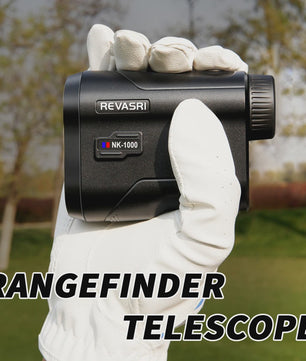 REVASRI Golf Laser Afstandsmeter 1000M met Slope Compensatie, Flag Lock & Type-C Opladen