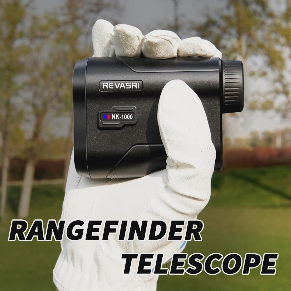 REVASRI Golf Laser Afstandsmeter 1000M met Slope Compensatie, Flag Lock & Type-C Opladen