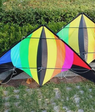 Grote Vlieger 2.2m Power Dual Line Stunt Kite met Handvat en Lijn - Perfect Vliegplezier