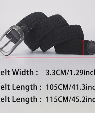 Elastische Geweven Riem Heren & Dames - Comfortabel, Stijlvol & Geen Gaten Nodig