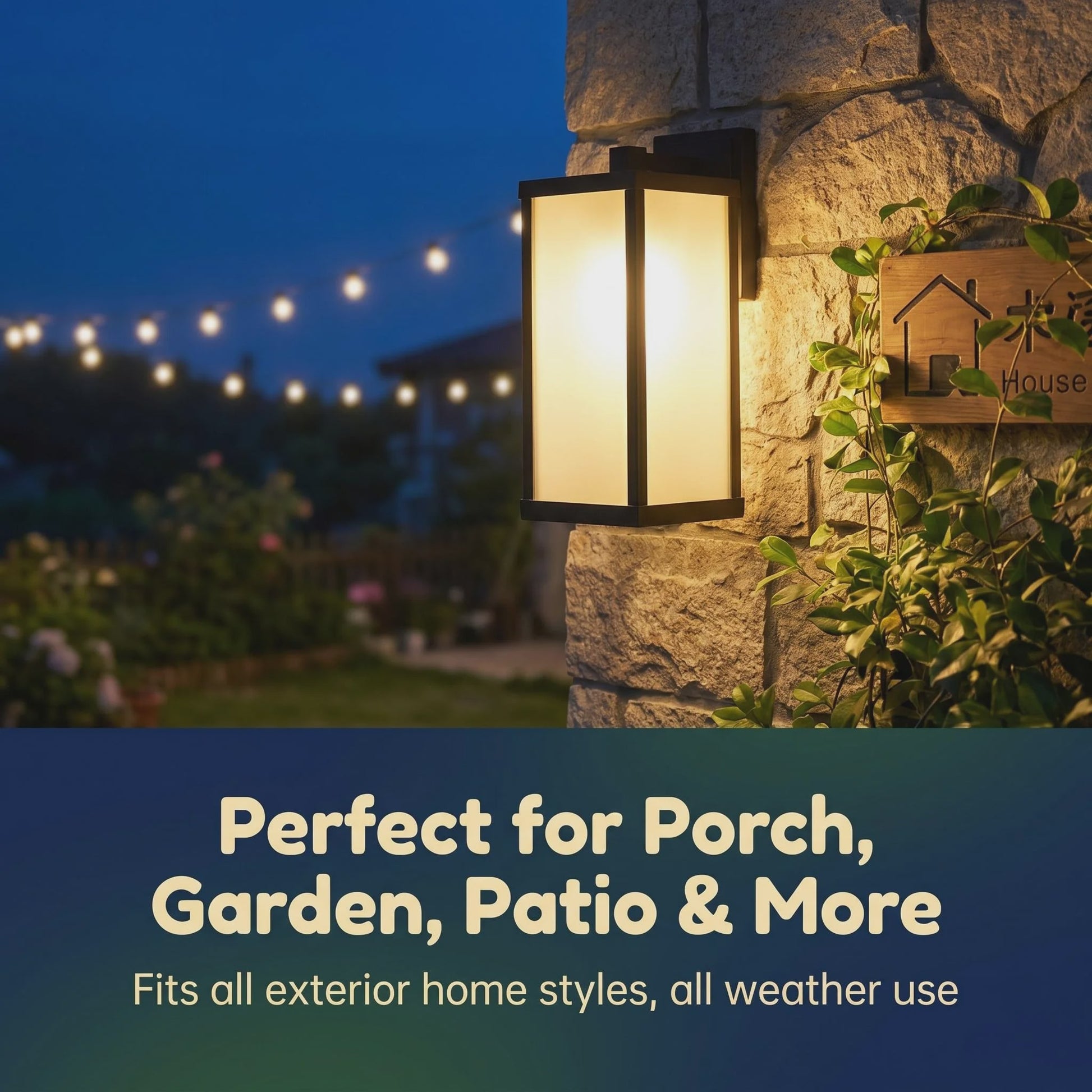 Moderne Zwarte Aluminium Buitenlamp IP55 Waterdicht - Wandlamp voor Tuin, Garage & Entree