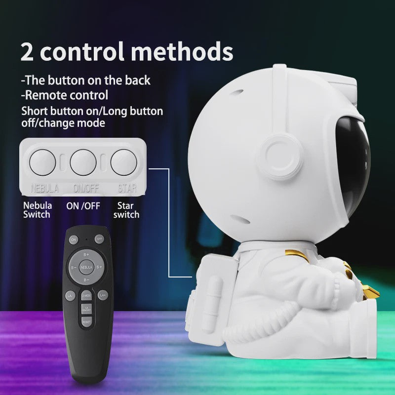 Astronaut Sterrenhemel Projector Lamp - Magische Sterren & Nevels voor Slaapkamer