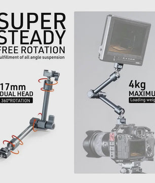 LEAPLIGHT Magic Arm 360° Rotatie met Balhoofd voor Camera, Livestreaming & Vloggen
